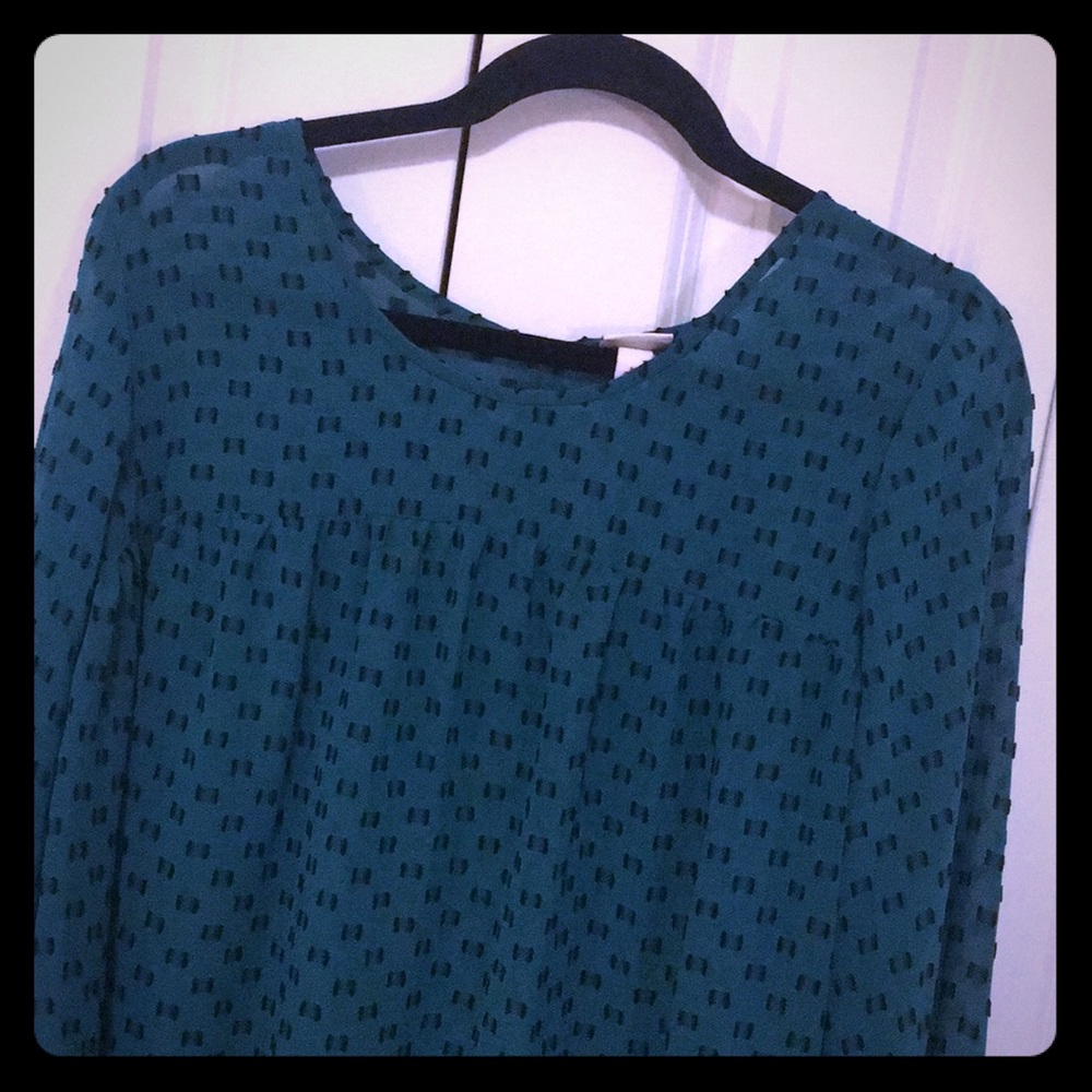 Green flowy top
